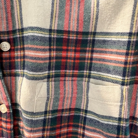 Marine Layer - Women’s Size Large- Plaid Flannel Shirt - Picture 2 of 4